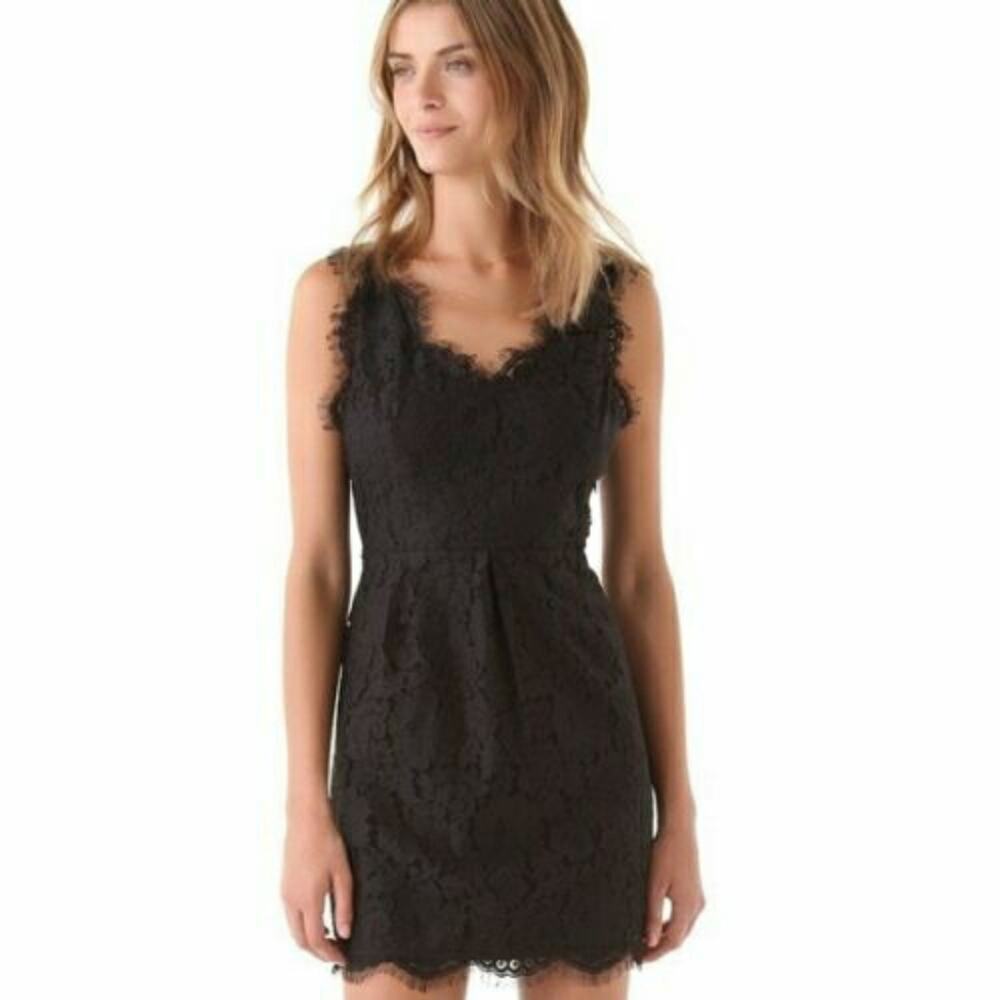 Joie‎ Rorie Black Lace Halter Dress SZ M